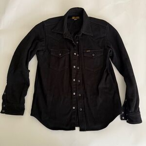 Iron Heart Black Kersey Western Shirt